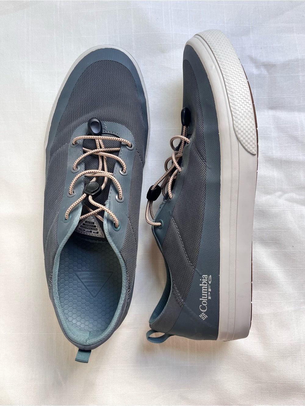 Columbia Men's Bonehead PFG boat Gray Casual Slip-On Sneaker shoes 11